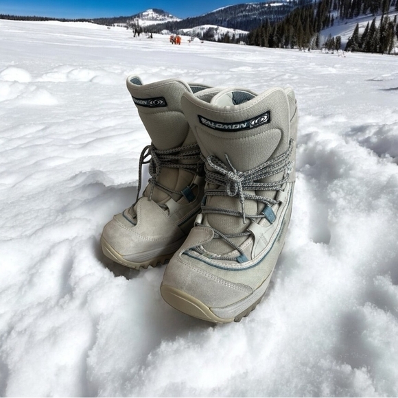 SALOMON Synapse Women's Snowboard Boots Lace Up Snow Shoes Size 10 - Picture 1 of 12